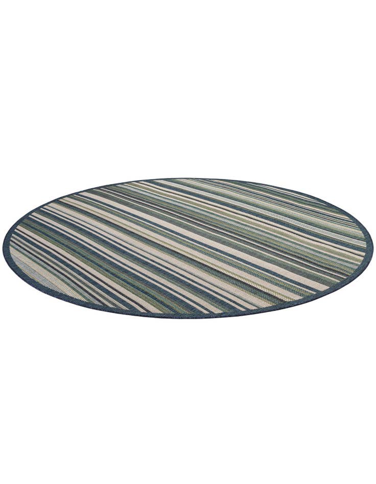 Detail image of 10' x 10' Easy-Clean Baja Indoor / Outdoor Round Rug