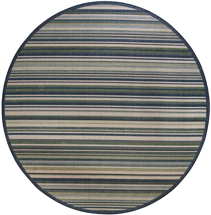 Detail image of 12' x 12' Easy-Clean Baja Indoor / Outdoor Round Rug