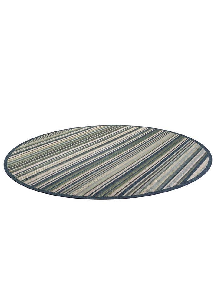 12' x 12' Easy-Clean Baja Indoor / Outdoor Round Rug