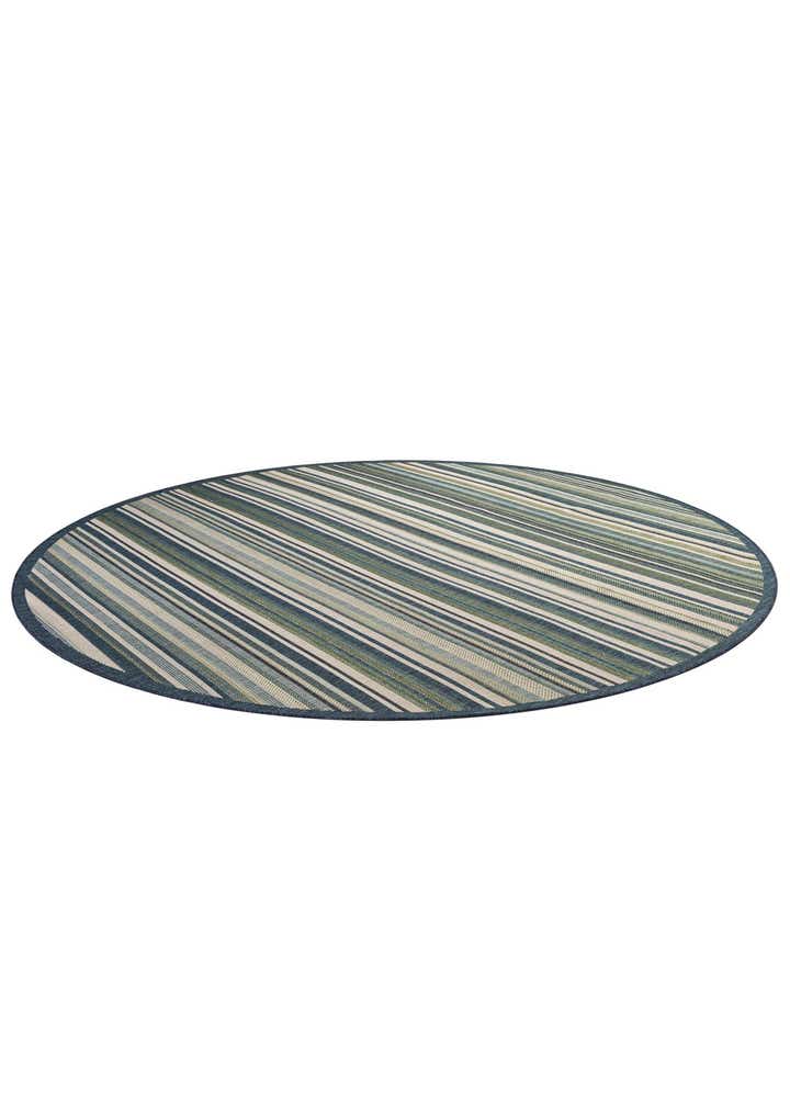 12' x 12' Easy-Clean Baja Indoor / Outdoor Round Rug