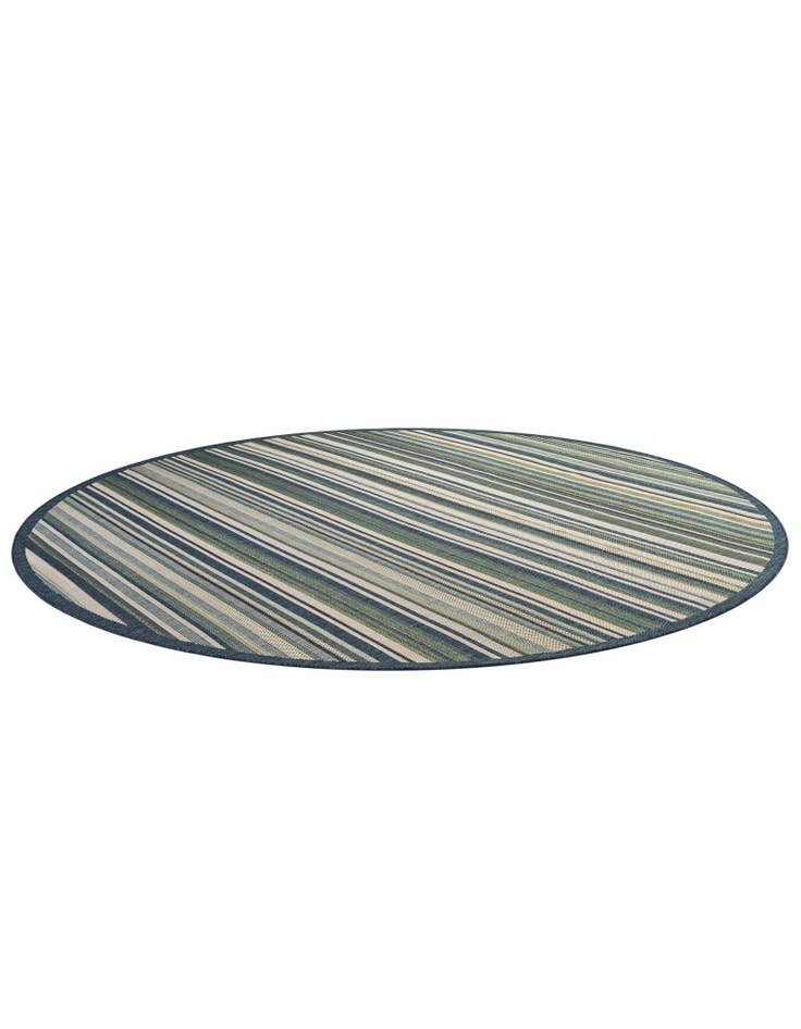 Detail image of 12' x 12' Easy-Clean Baja Indoor / Outdoor Round Rug