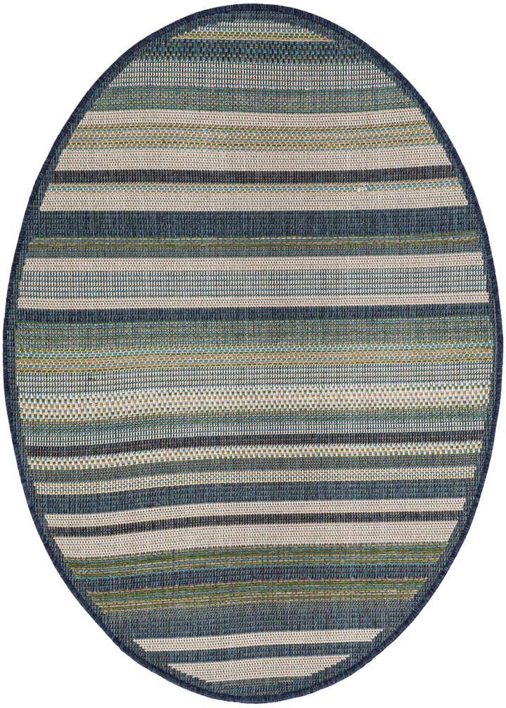 4' x 4' Easy-Clean Baja Indoor / Outdoor Round Rug