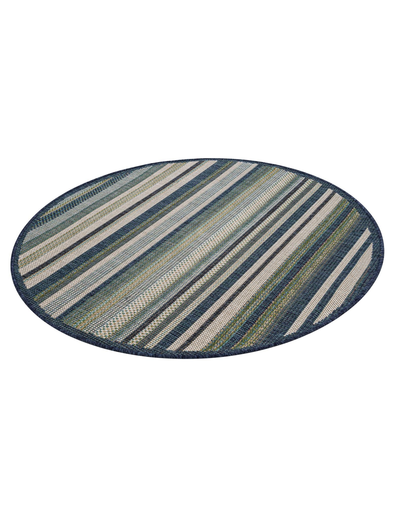 4' x 4' Easy-Clean Baja Indoor / Outdoor Round Rug