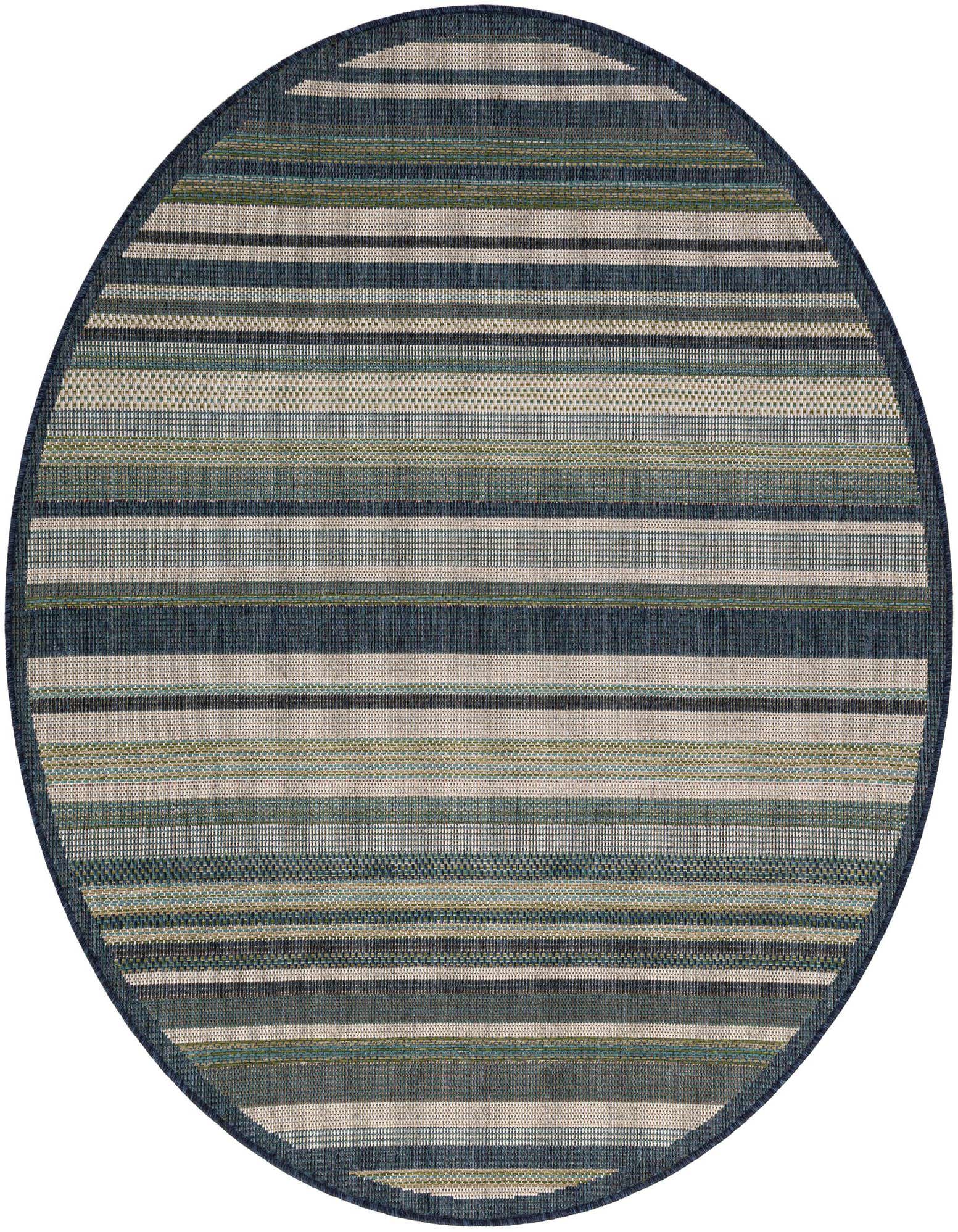 6' x 6' Easy-Clean Baja Indoor / Outdoor Round Rug