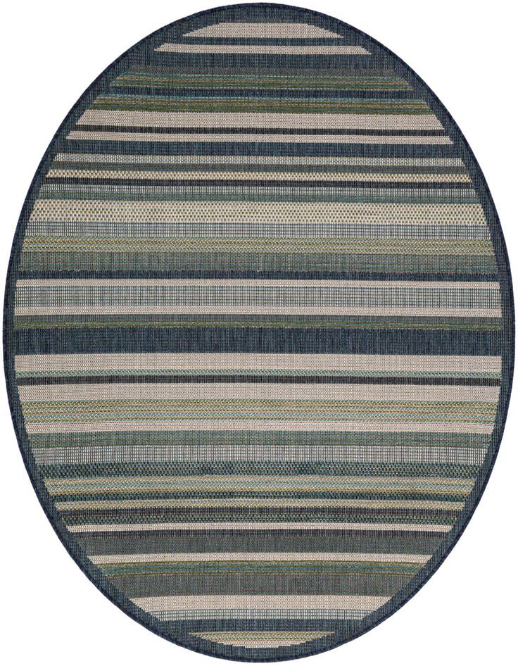 Detail image of 6' x 6' Easy-Clean Baja Indoor / Outdoor Round Rug