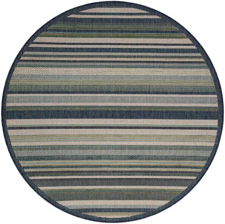 6' x 6' Easy-Clean Baja Indoor / Outdoor Round Rug