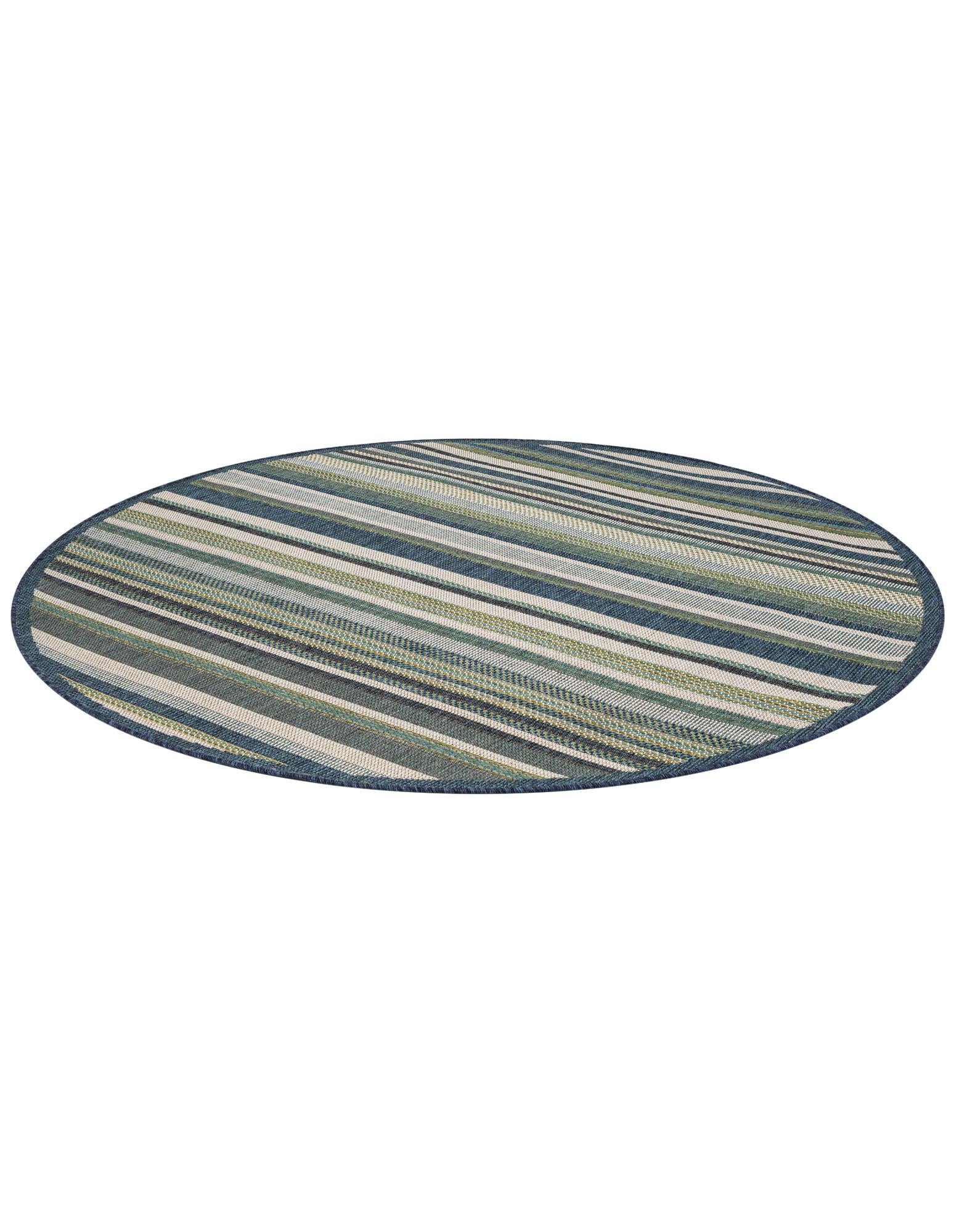 6' x 6' Easy-Clean Baja Indoor / Outdoor Round Rug