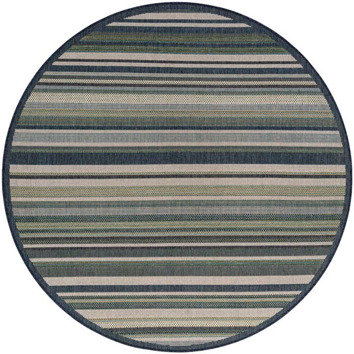7' x 7' Easy-Clean Baja Indoor / Outdoor Round Rug