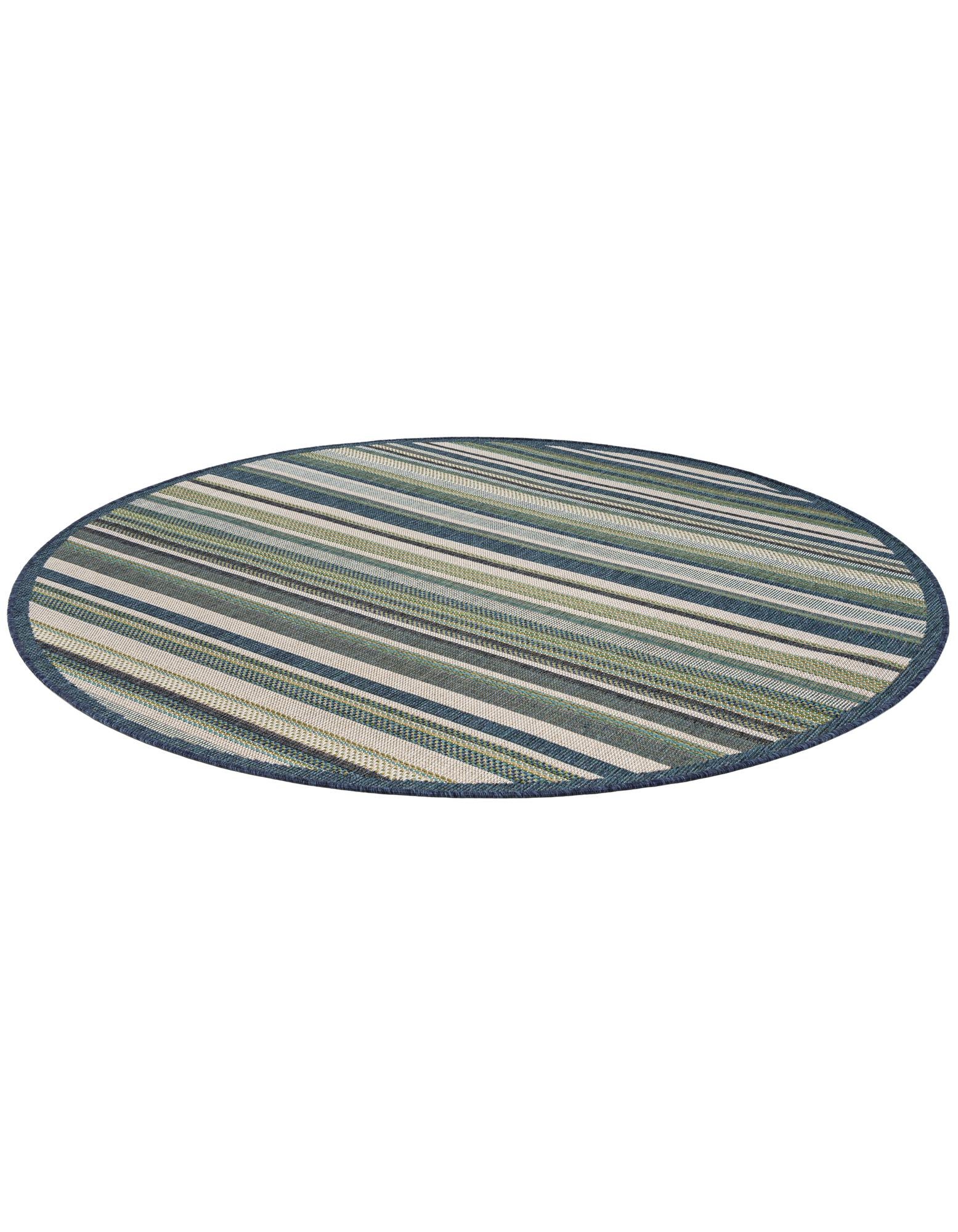 7' x 7' Easy-Clean Baja Indoor / Outdoor Round Rug