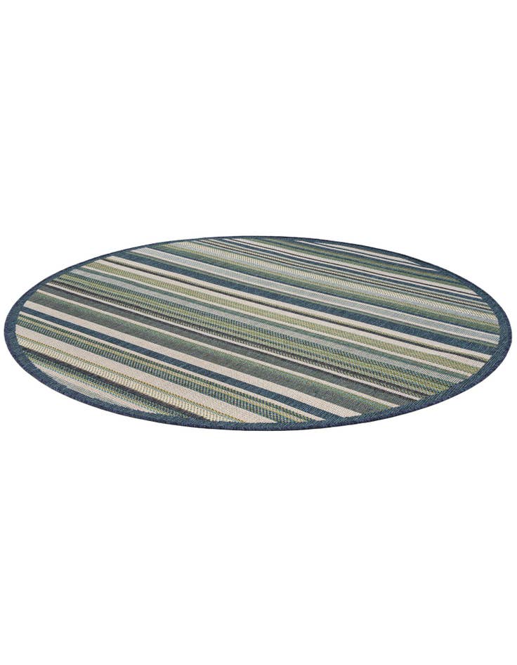Detail image of 7' x 7' Easy-Clean Baja Indoor / Outdoor Round Rug