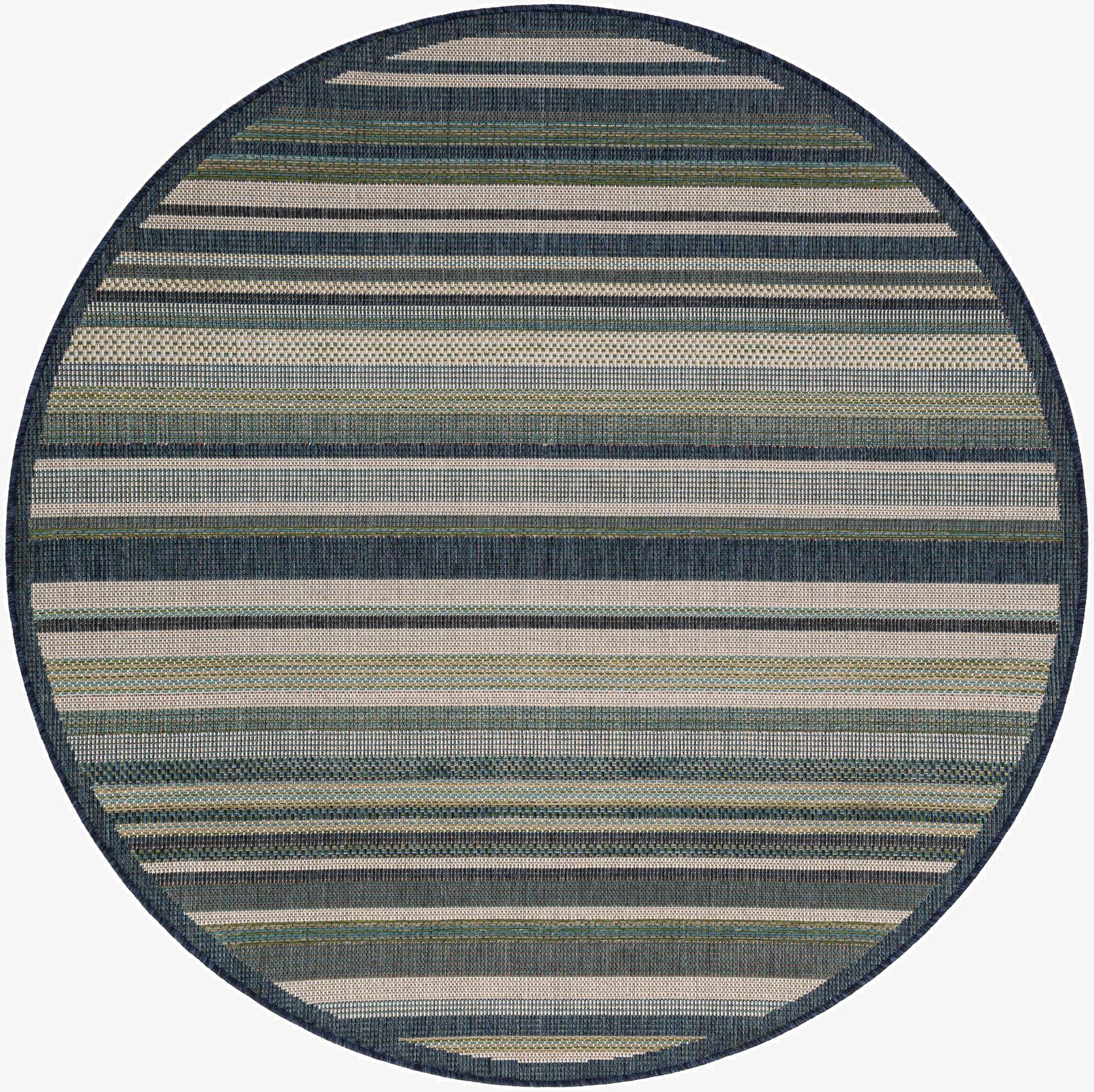 Primary image 6' x 6'  Washable Baja Indoor / Outdoor Round Rug