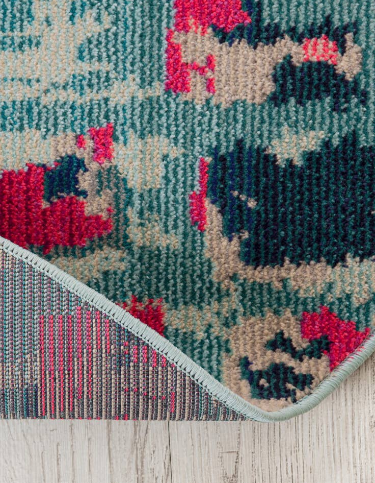 Detail image of 8' x 8'  Washable Barcelona Round Rug