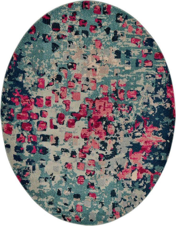 Detail image of 6' x 6' Washable Barcelona Round Rug