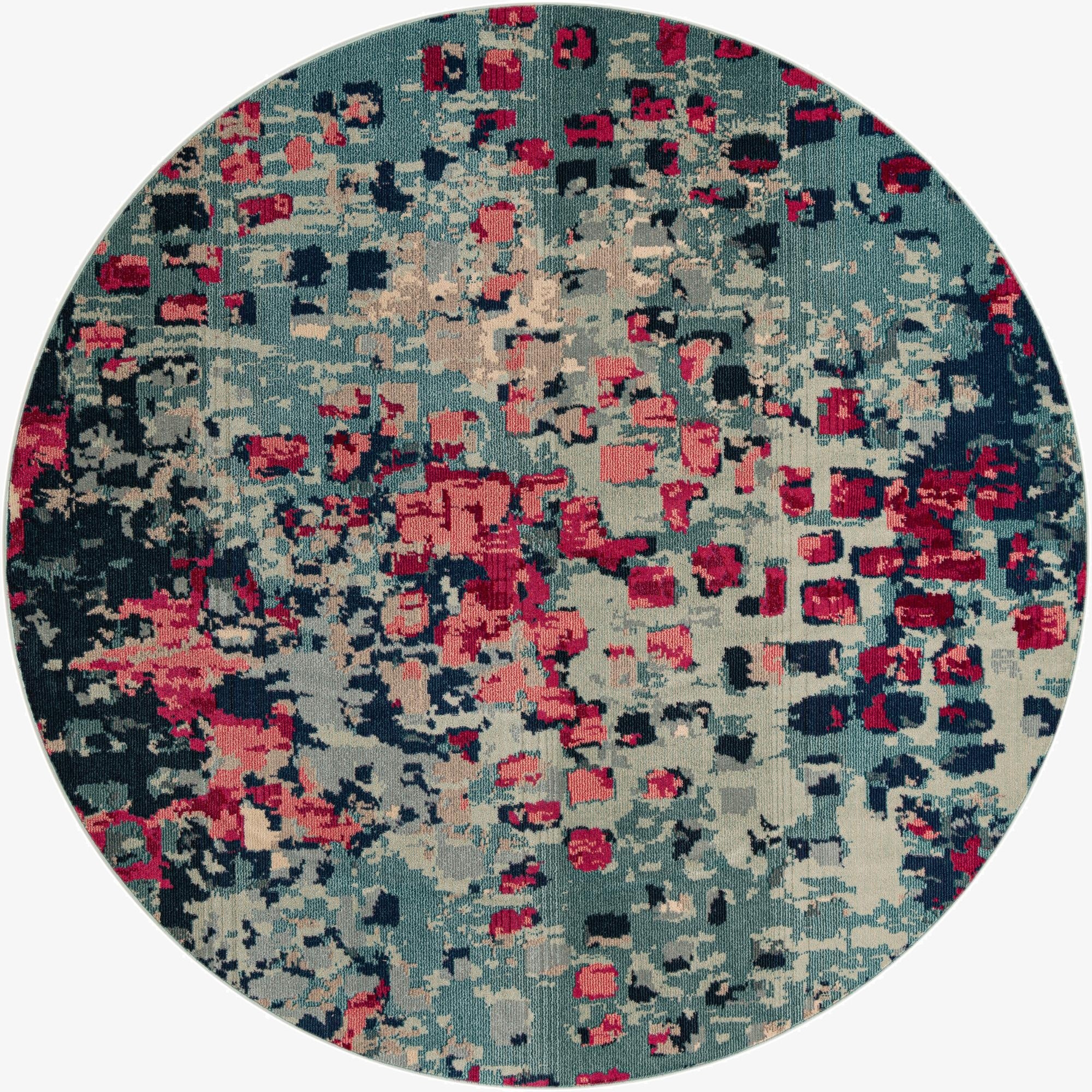 8' x 8'  Washable Barcelona Round Rug