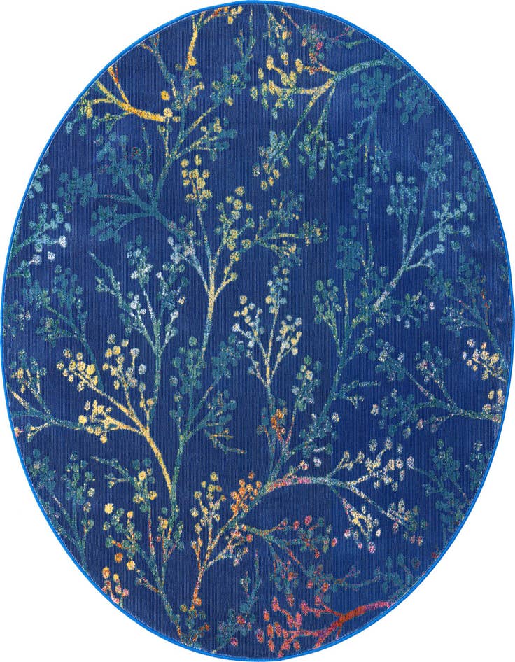 Detail image of 5' 3 x 5' 3 Blossom Round Rug