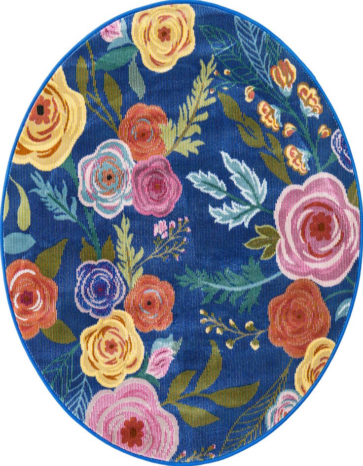 Detail image of 3' 3 x 3' 3 Blossom Round Rug