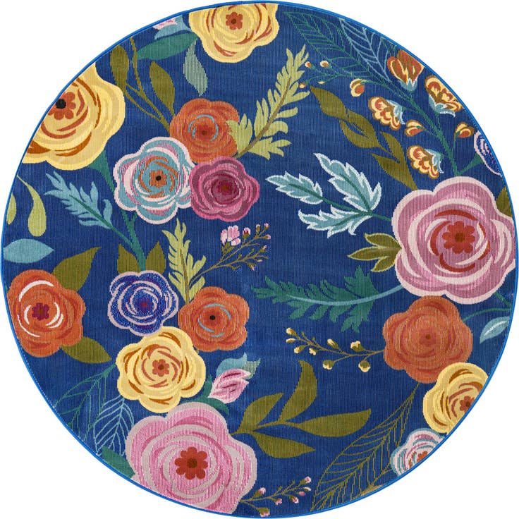 Detail image of 5' 3 x 5' 3 Blossom Round Rug