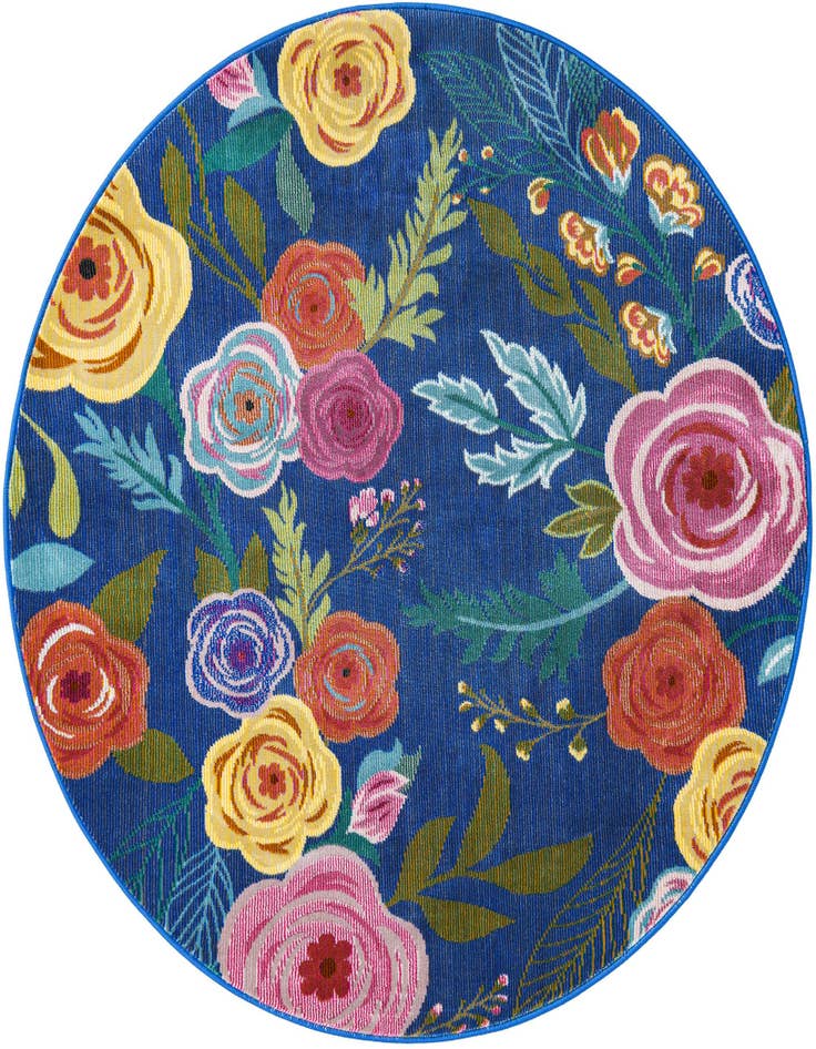 Detail image of 4' x 4' Blossom Round Rug