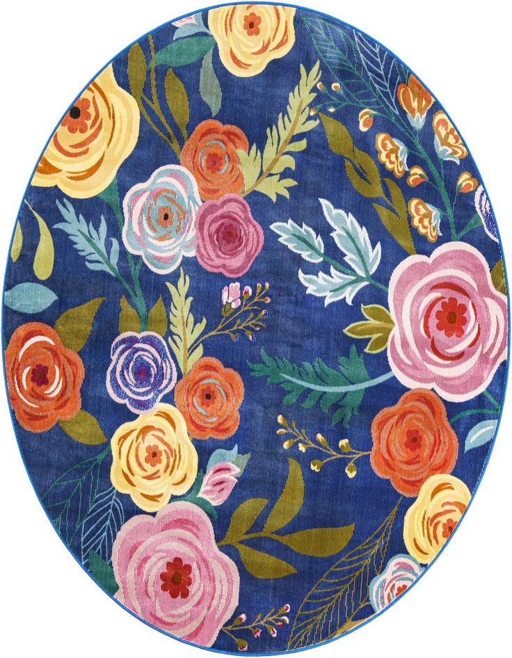 Detail image of 6' x 6' Blossom Round Rug