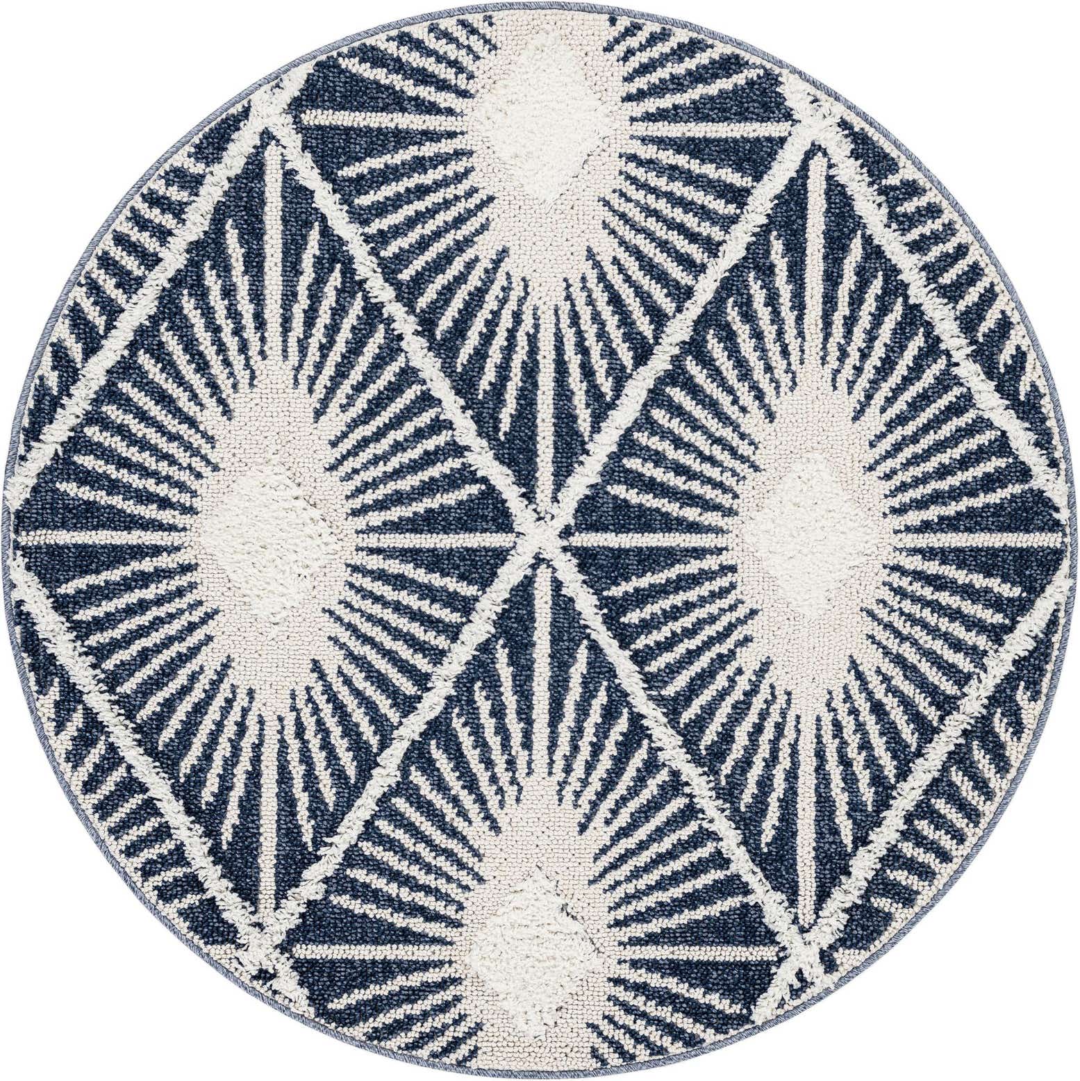 4' x 4' Boho Round Rug