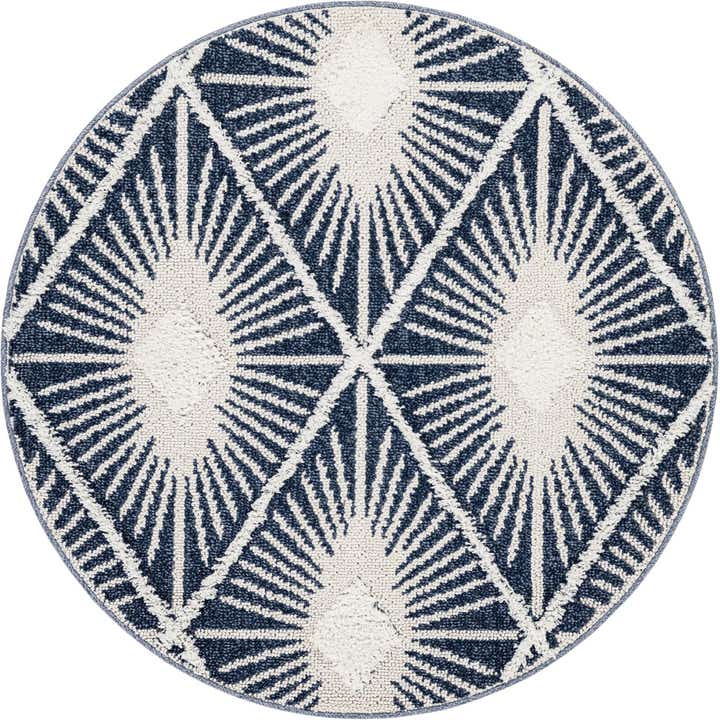 4' x 4' Boho Round Rug