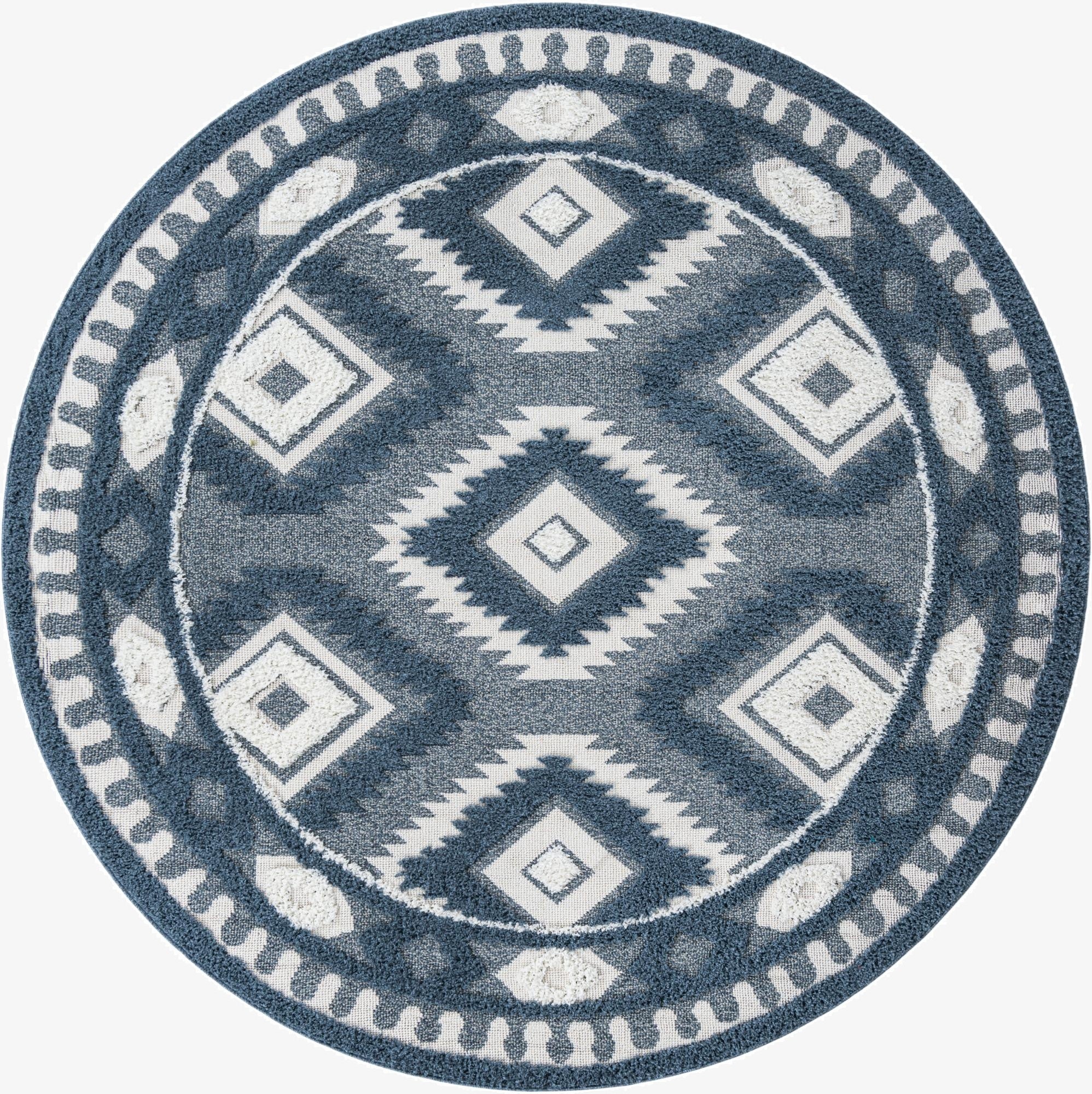 7' 10 x 7' 10 Boho Round Rug