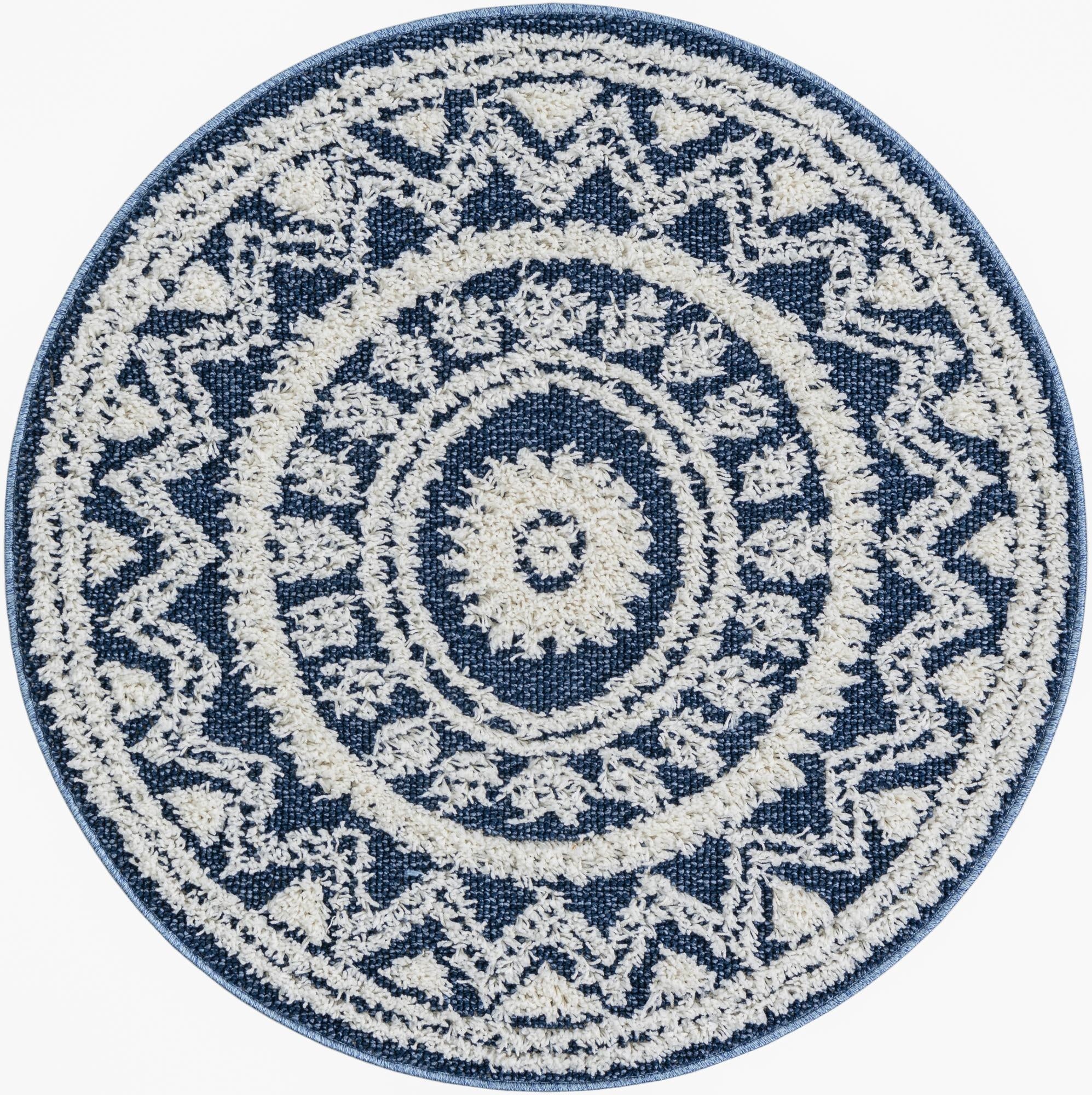 3' 3 x 3' 3 Boho Round Rug