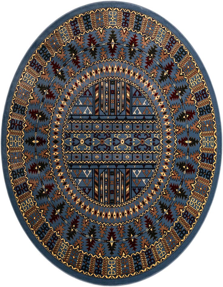 Detail image of 10' x 10' Bokhara Round Rug
