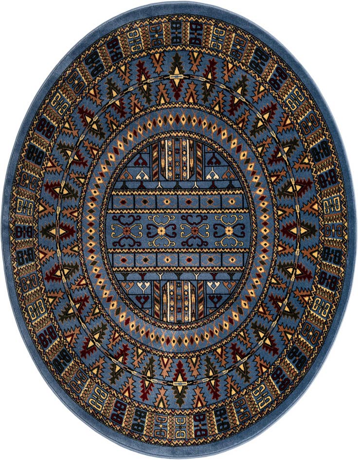 Detail image of 6' x 6' Bokhara Round Rug