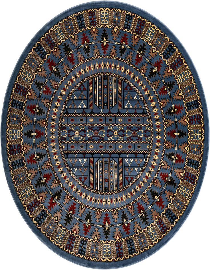 Detail image of 7' 10 x 7' 10 Bokhara Round Rug