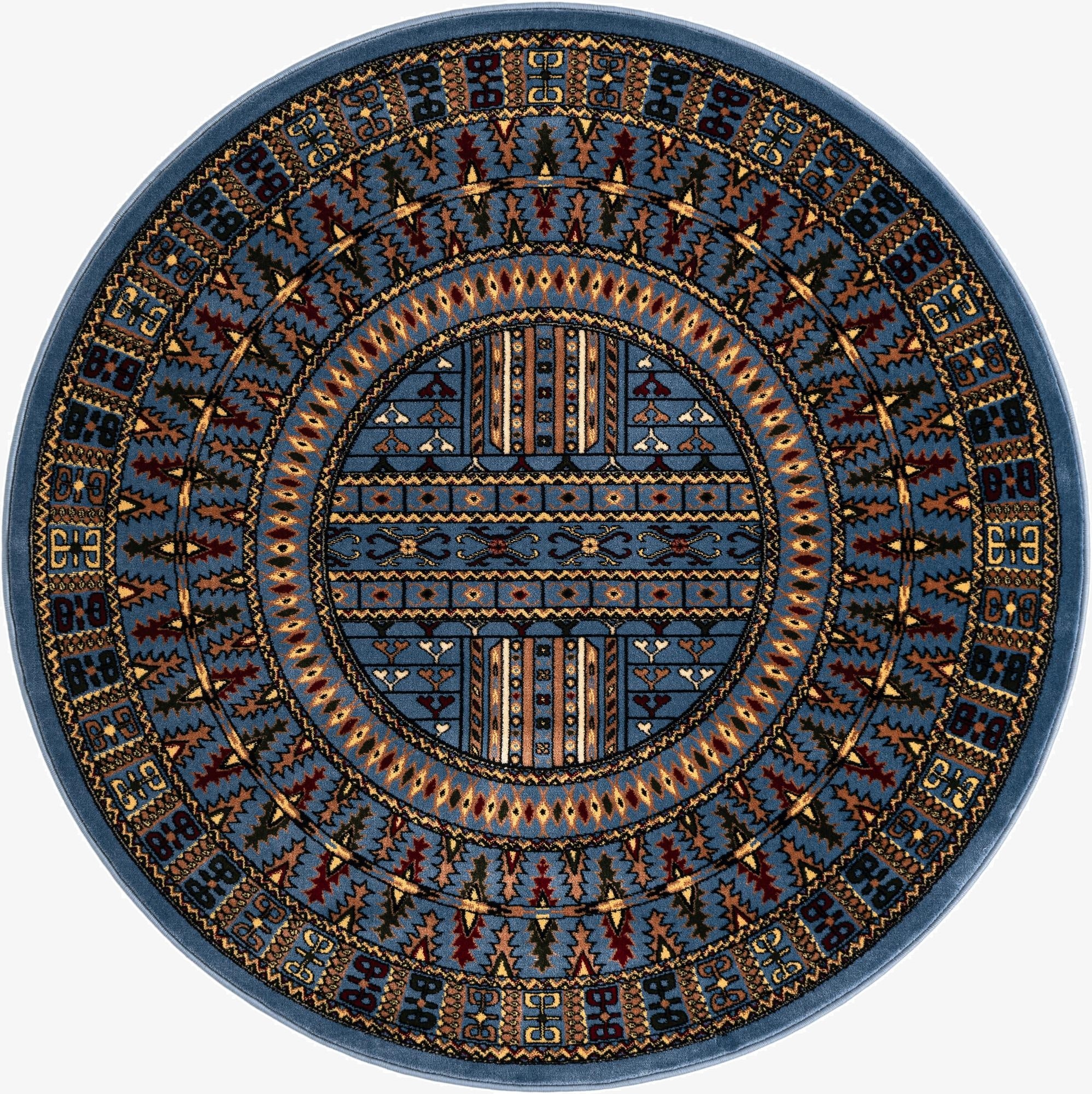 5' 3 x 5' 3 Bokhara Round Rug