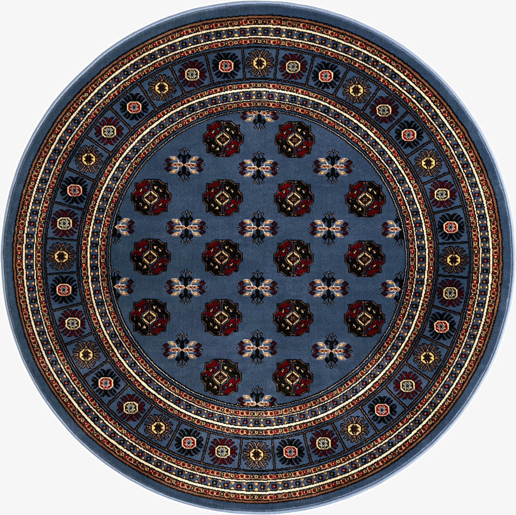 5' 3 x 5' 3 Bokhara Round Rug