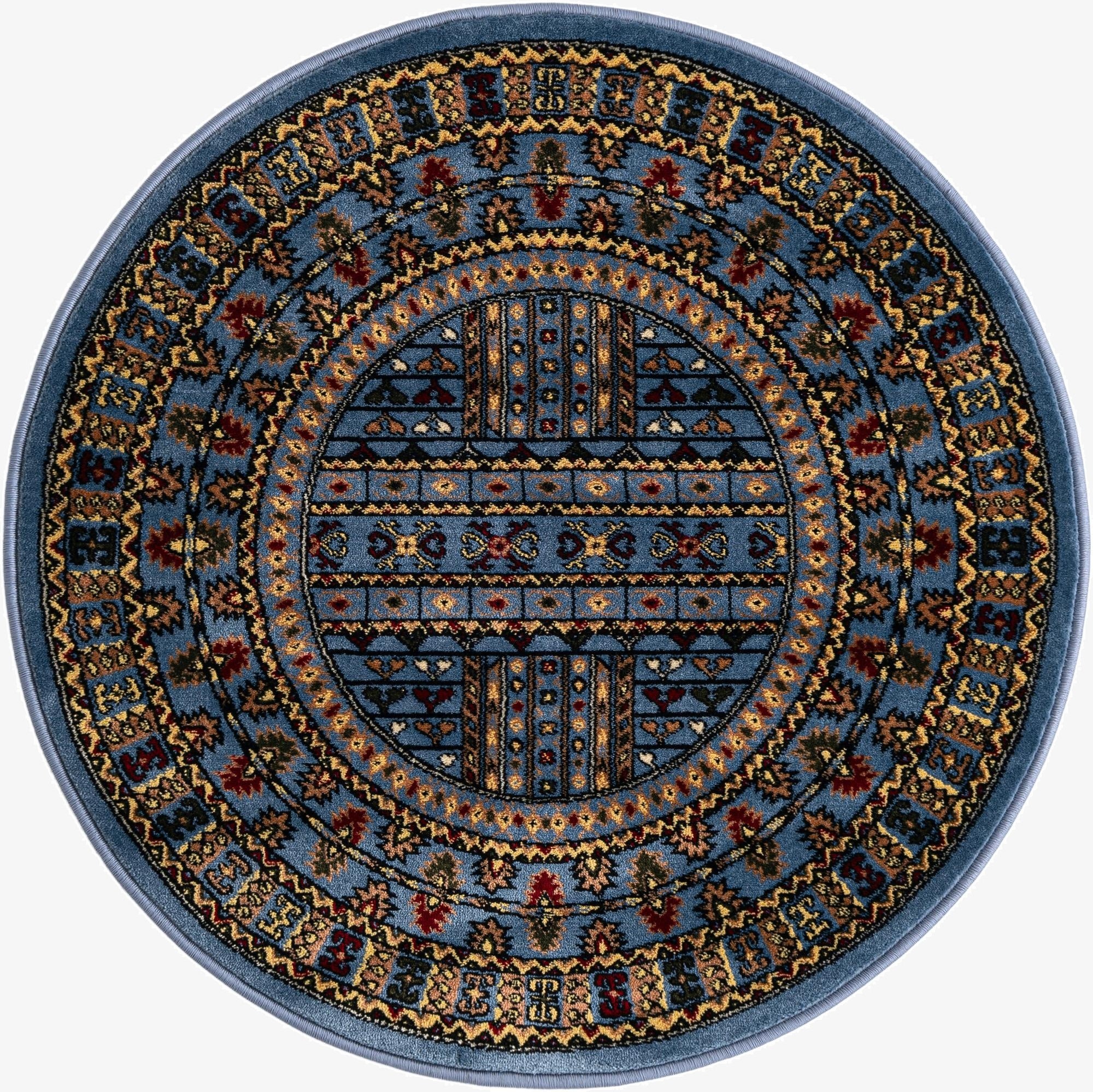 3' x 3' Bokhara Round Rug