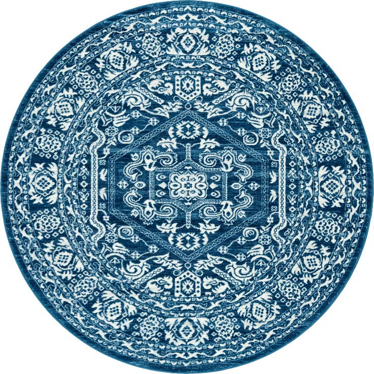 Detail image of 7' 10 x 7' 10 Boston Round Rug