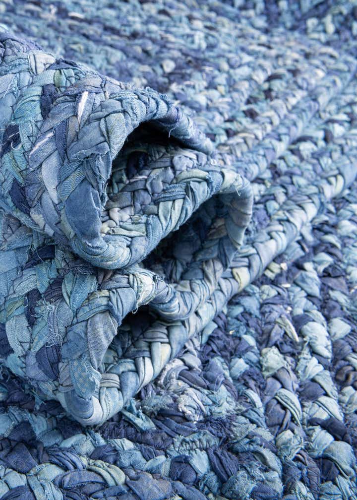 8' x 8' Handmade Braided Chindi Round Rug