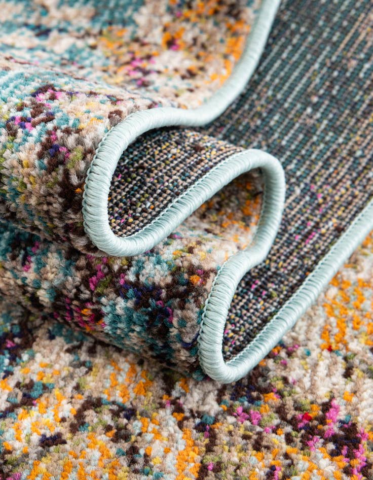 Detail image of 4' x 4' Washable Carnevale Round Rug