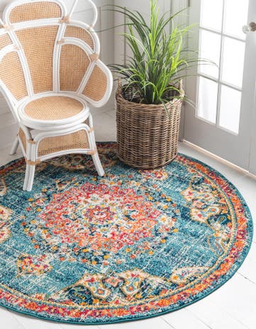 7' 10 x 7' 10 Carrington Round Rug