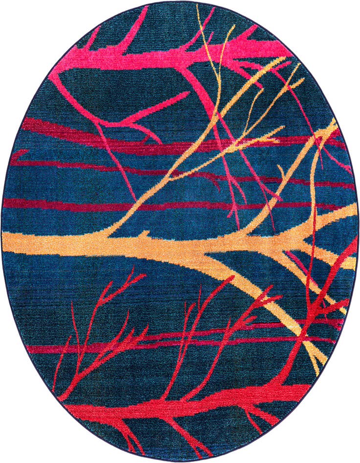 Detail image of 6' x 6' Washable Casablanca Round Rug