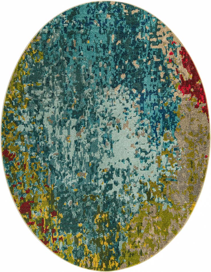 Detail image of 6' x 6' Washable Casablanca Round Rug
