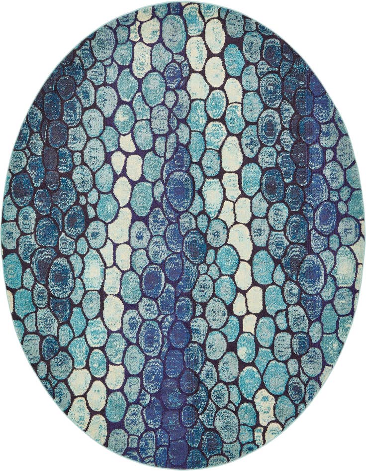 Detail image of 8' x 8' Washable Casablanca Round Rug