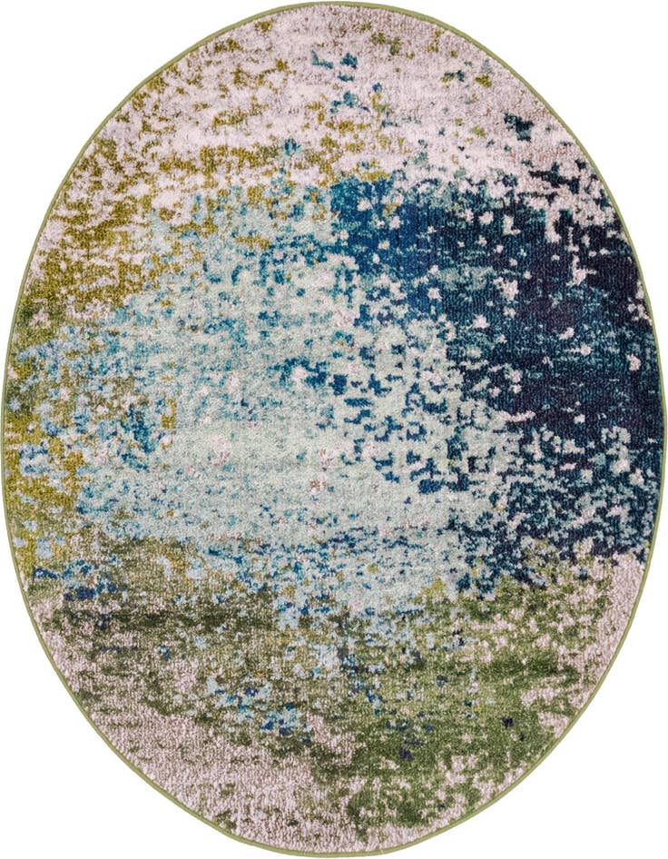 Detail image of 4' x 4' Washable Casablanca Round Rug