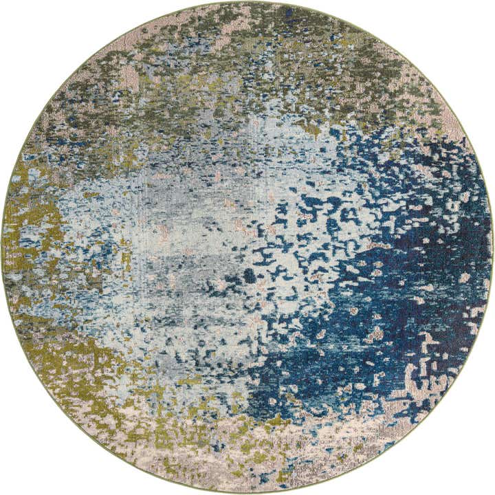 8' x 8' Washable Casablanca Round Rug