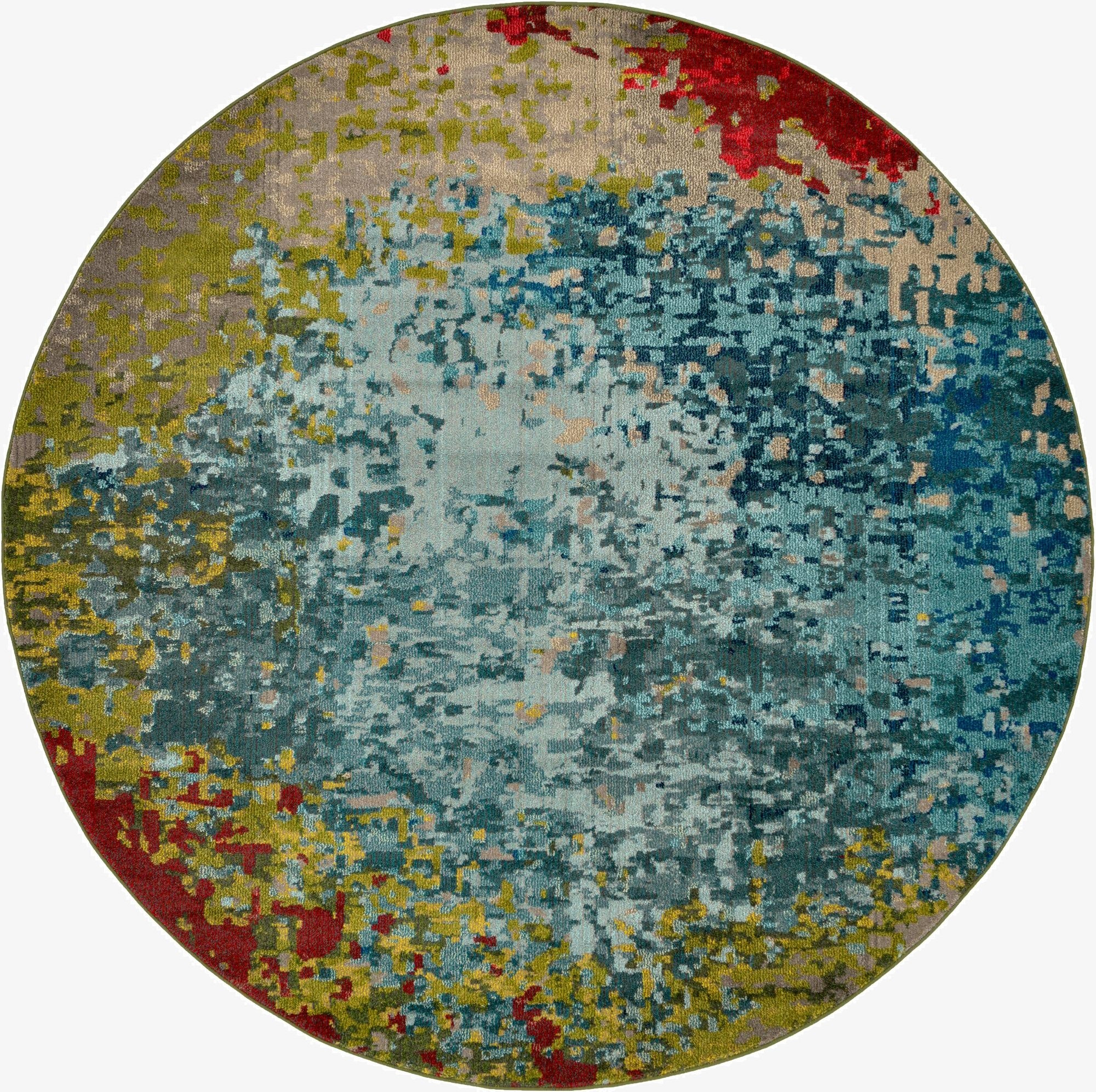 Primary image 8' x 8'  Washable Casablanca Round Rug