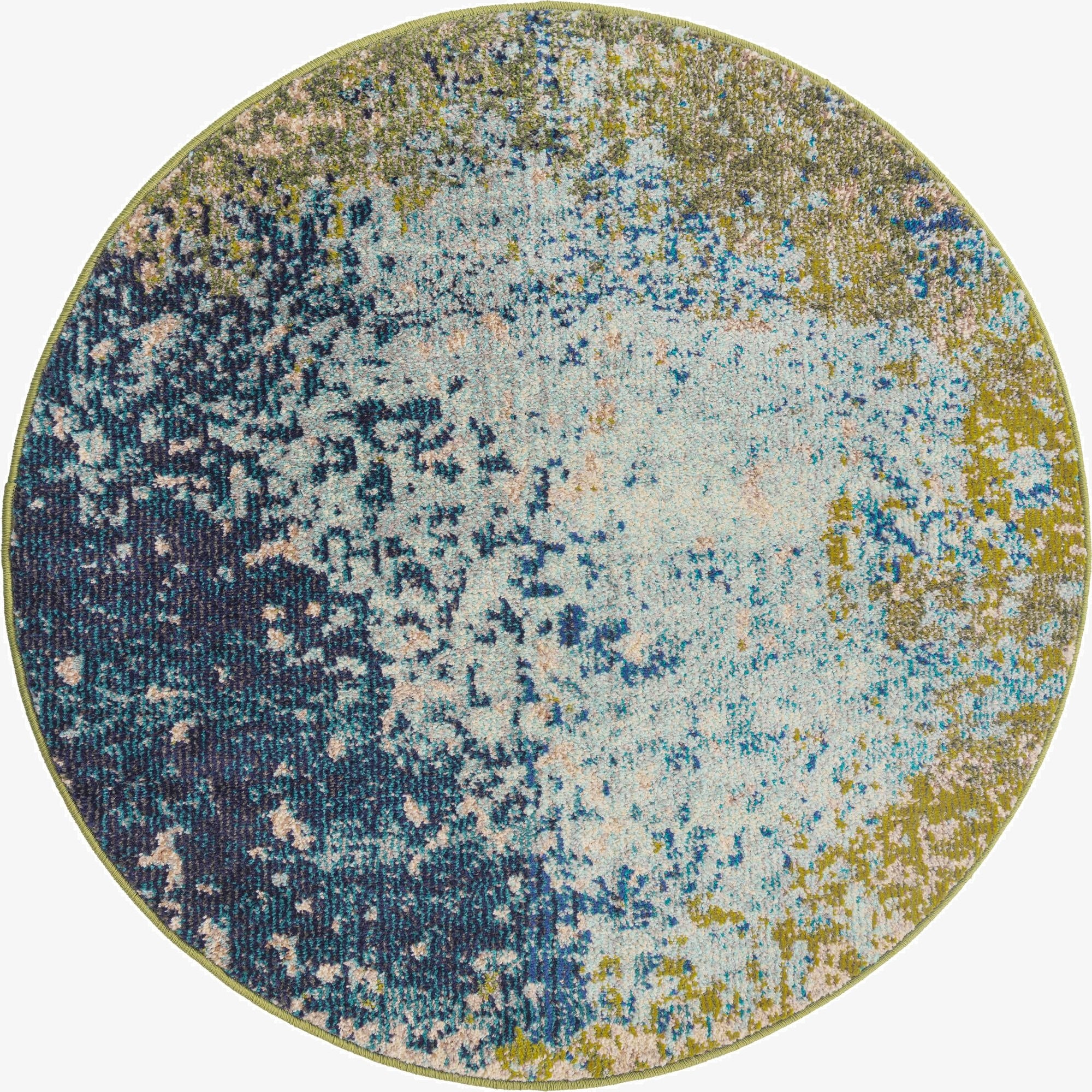 3' 3 x 3' 3  Washable Casablanca Round Rug