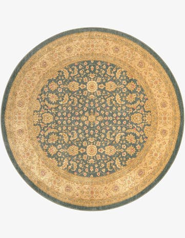 Blue Chelsea Round Rug