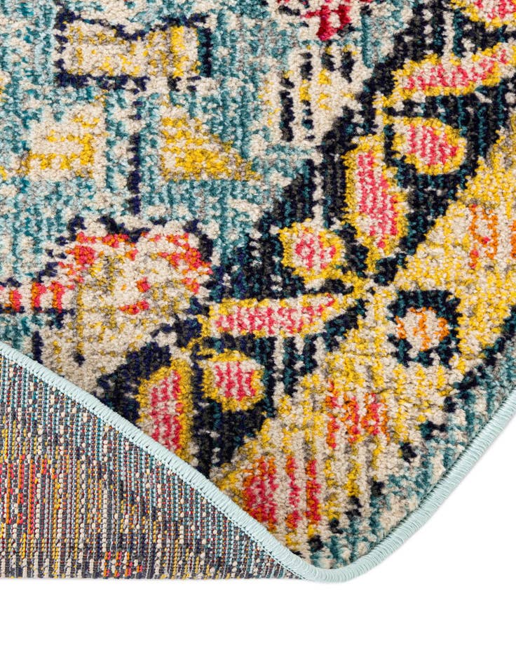 Detail image of 8' x 8' Washable El Paso Round Rug