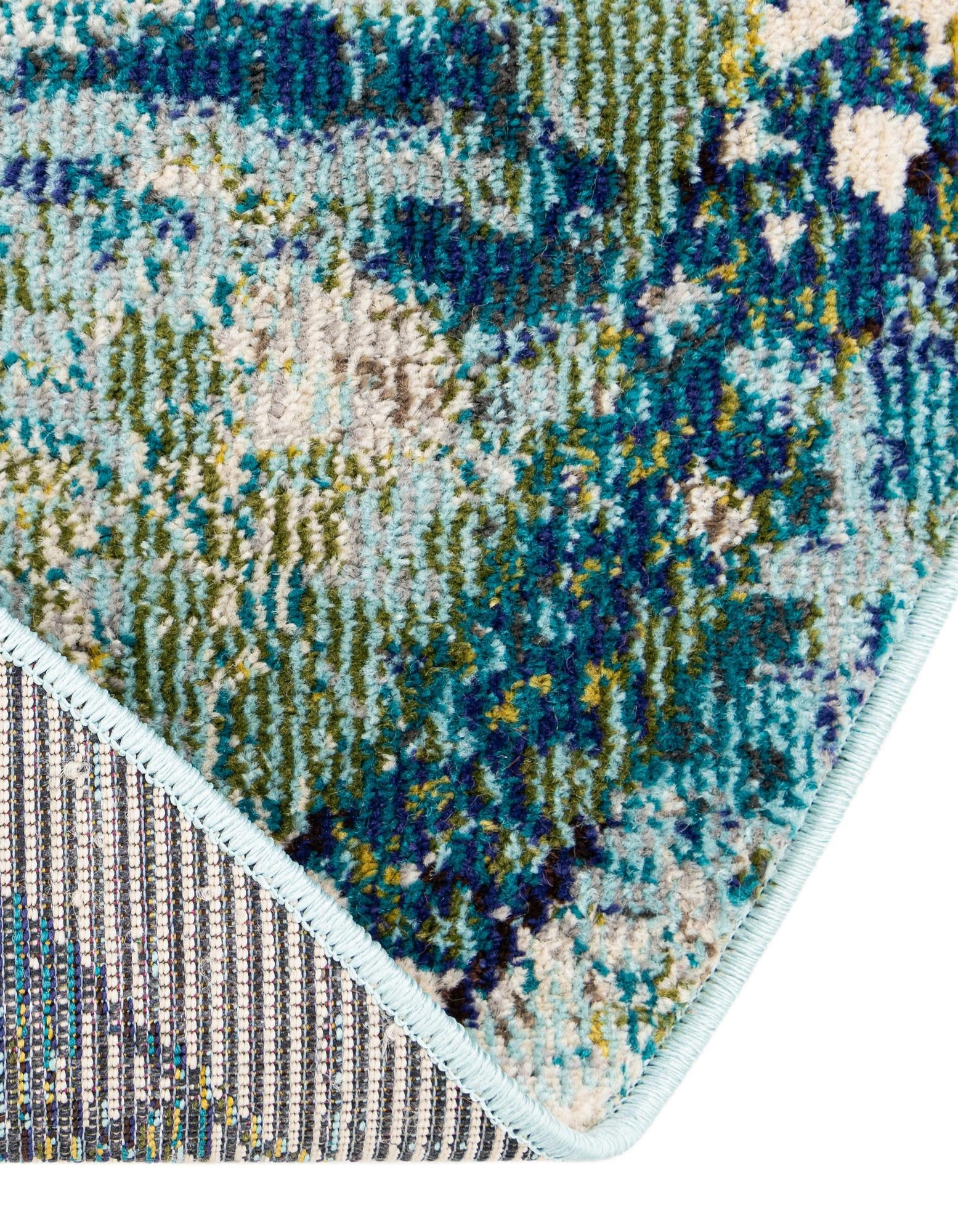 3' 3 x 3' 3 Washable Fleur Round Rug