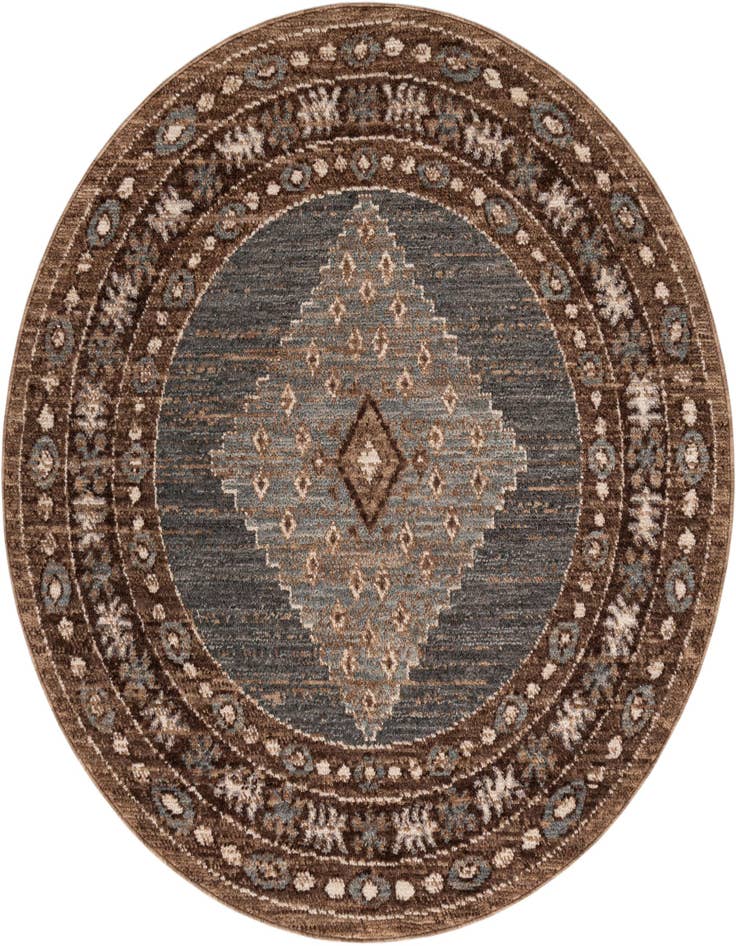 Detail image of 5' x 5' Grand Tradition Round Rug