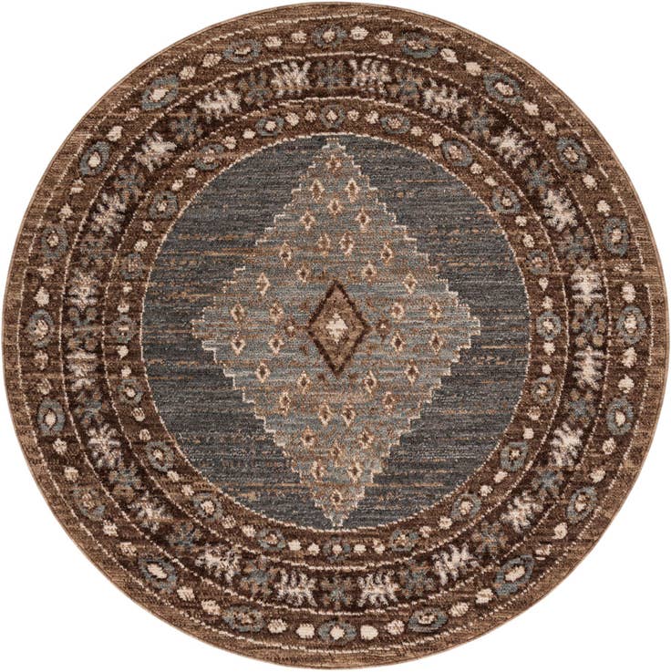 Detail image of 5' x 5' Grand Tradition Round Rug