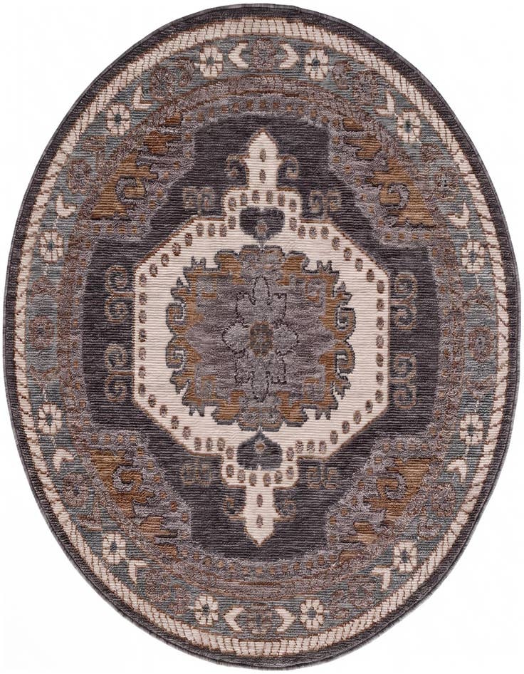 Detail image of 5' x 5' Grand Tradition Round Rug